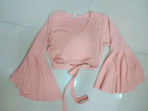 Amazon Fitted Top With Flare Sleeves