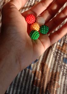 Round Multicolored Beads