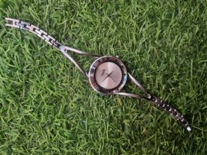 Henix Silver Bangle Watch