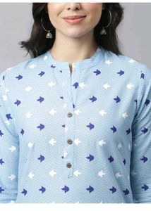 Blue Printed Kurti