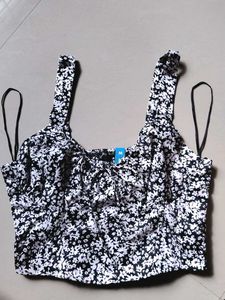 Floral Corset Crop Top