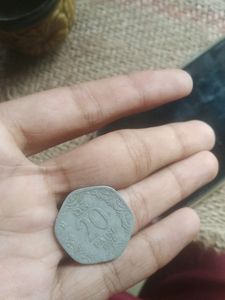 Very Old 20 Paisa Coin Of Our Country India 1990 Coin