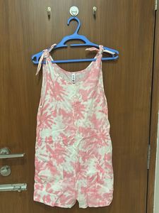 Pink Tie-Dye Romper