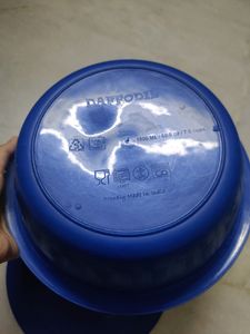 Blue Serving Bowl With Lid