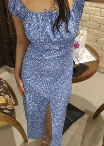 Floral Slit Dress