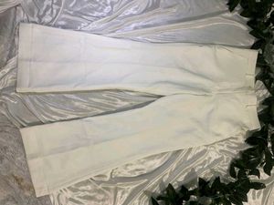 costimise White Flared Pants