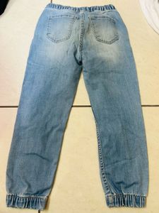 H&amp;M Blue Denim Joggers