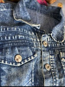 Denim Cropped Jacket