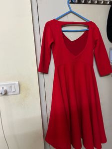 Chic Red Midi Dress