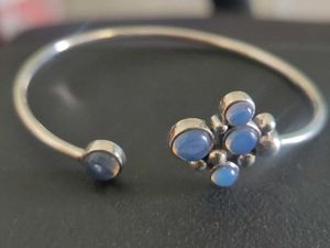 Shaya silver Gemstone Cuff Bracelet