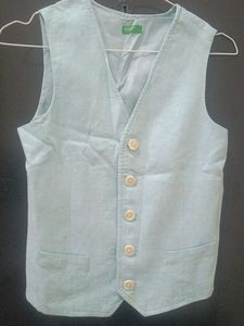 Benetton Light Blue Vest