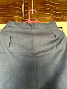 Navy Blue Straight Skirt