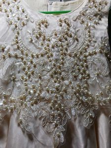 Elegant Dress with Pearl Embellishments