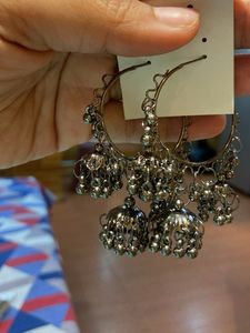 Hoop Jhumka Earrings