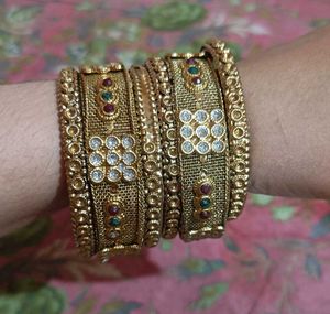 Golden Bangles Set