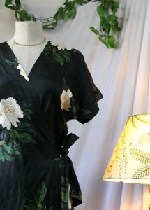 Zara Floral Wrap Jumpsuit