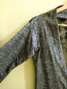 Grey Net Pattern Jacket
