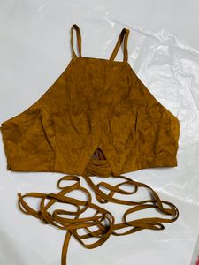 Halter Strappy Crop Top