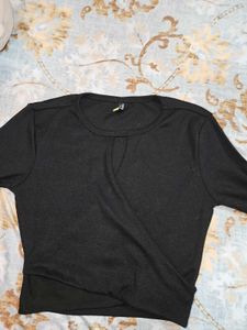 Chic Black Crop Top