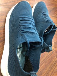 Blue Knit Sneakers UK7