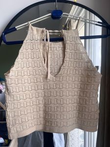 Rib-Knit Halter Top