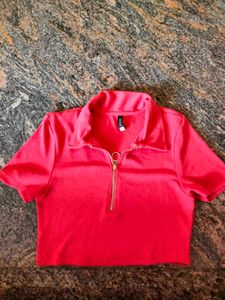 Red Crop Top