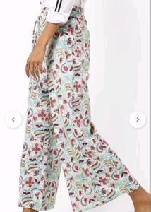 New A Jio  Branded Floral Print Palazzos / Pant