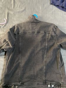Faded Black Denim Jacket From Westside