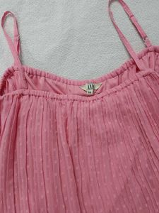 AND Pink Pleated Cami Top