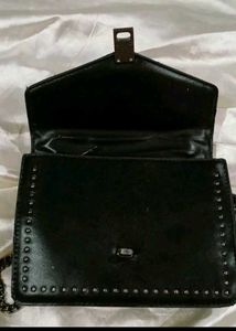 Studded Black Chain Bag