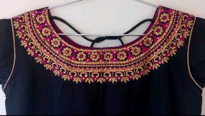 Black Anarkali With Dupatta