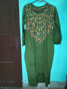 Green Cotton Kurti