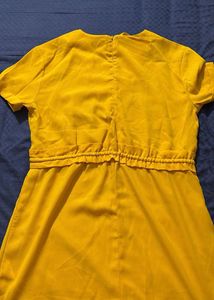 Chic Mustard Yellow Dress