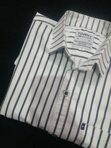 Striped Button-Down Shirt