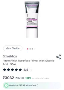 Luxe Smashbox Photo Finish Illuminate Glow Primer