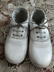 White Lace-Up Shoes