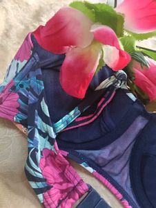 Floral Print Bra