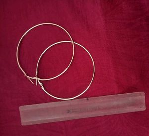 lana del rey hoops silver