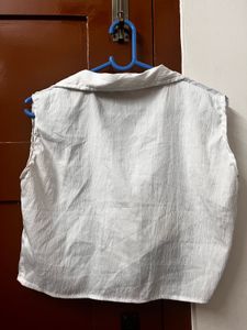 White Sleeveless Top