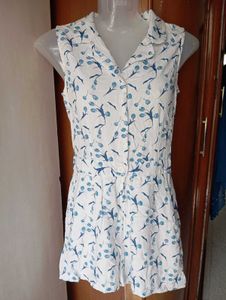 Floral White play suit