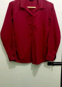 Chic Maroon Shirt by Selvia