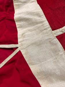 Elegant Red &amp; White Dress