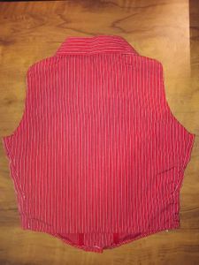 Striped Red Crop Top
