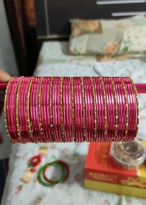 Metal Golden And Pink Combo Set Of 20 Pcs