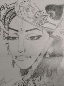 Krishna Painting Sketch