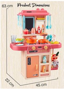 Kitchen Set for Kids - Battery Operated, 42 items