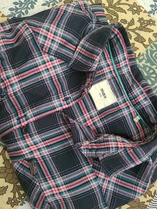 Max Women Pink &amp; Blue Regular Fit Checked Casual Shirt