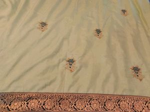 New Green Saree With Stylish Blouse