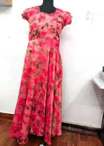 Pink Tie-Dye Maxi Dress