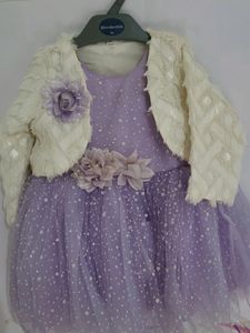 Lavender Dress with Shrug